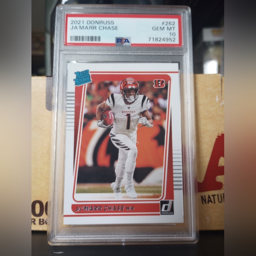 Ja'Marr Chase Donruss Rated Rookie PSA 10